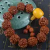 Pulseira Vajra Bodhi com Contas de Cera de Abelha de Cinco Pétalas, Sementes Vajra 2.0, Contas Budistas da Moda Atacado para Homens