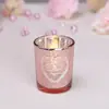 Copo Vazio para Vela Decoração de Casamento Criativa Europeia e Americana Romântica Dia dos Namorados Suporte de Vela de Vidro Decoração de Casa Vela Aromática DIY
