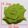 Adesivo de Aplique Flor Rosa de Tamanho Grande, Médio e Pequeno para Toalha de Mesa de Hotel e Lençol de Cama Reparo de Manchas Decalque para Passar a Ferro Adesivo para Tecido com Furo de Cigarro