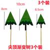 Adornos para Pastel de Árboles del Bosque, Árbol Degradado, Árbol de Nube, Inserciones de Árbol de Fieltro, Decoraciones de Pastel de Copos de Nieve