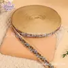 Cinta Jacquard Bordada Estilo Étnico Rombo de 2.2 cm Accesorios para el Cabello Cinta para el Borde de la Diadema Cinta para Embalaje de Cajas de Regalo