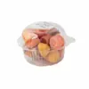 Cajas de Plástico Transparente Desechables Bops Caja para Alimentos Caja para Repostería con Forma de Cabeza de Gato Caja Redonda Caja Pequeña para Pasteles Caja de Ampolla