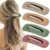 Presilha Grande para Franja Amazon, Presilha Bico de Pato Macaron Fashion, Presilha Lateral para Maquiagem Sem Marcas, Presilha de Cabelo Transparente para Fios Soltos