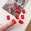 Mini Gancho Sem Perfuração Transparente Brincos de Chaveiro Suporte de Brincos Vermelho Festivo de Ano Novo Pequeno Gancho Adesivo Prateleira de Pendurar
