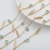 Estilo Coreano Estilo Ins Corrente para Clavícula Pulseira Colar Dourado KC Feminino Simples Elegante Acessórios de Colar Acessórios para Joias DIY