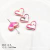 Cadena para teléfono móvil hecha a mano con cuentas de amor, color acrílico, chapado en halo teñido, para colgar en el coche, pulsera y collar