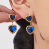 Collar, Pulsera, Pendientes de Acero Inoxidable Chapado en Oro con Piedras de Cristal Cortadas Finamente en Forma de Corazón, Joyería Hermosa para Mujeres