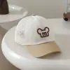 Boné de Baseball Infantil Bordado com Letras, Boné Respirável de Meio Meio-Malha de Verão para Meninos e Meninas, Boné de Bico de Pato para Proteção Solar ao Ar Livre, Transfronteiriço