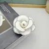 Broche de Tela de Perlas y Pedrería Estilo Chanel de Gama Alta para Mujer, Pin de Ropa de Estilo Coreano de Nicho para Abrigos y Suéteres