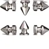 8x 12mm atacador de liga de zinco ponta de bala cônica couro ponta de parafuso decorativo rebite punk fêmea prego pontiagudo