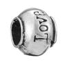 Panjia Nueva Venta Caliente Retro Plata Amor Dados Cuentas DIY Accesorios Pulsera Pulsera