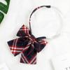 Song Xiaoxia Gravata JK Japonesa Gola Feminina Flor Xadrez Uniforme Estudantil Camisa Uniforme Uniforme de Marinheiro Laço Ponto