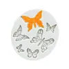 Juego de Molde de Silicona 3D de Mariposa de Seis Enlaces DIY Molde para Hornear Chocolate con Forma para Decoración de Pasteles de Fondant