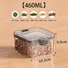 Tarro sellado de plástico transparente de grado alimenticio para almacenamiento de granos de cocina, aperitivos y té seco.