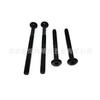 Tornillos para muebles de hexágono interior de borde invertido cabeza plana inclinada tornillos para estantes de librero borde inclinado invertido interior 6mm 8mm niquelado negro