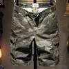 Shorts Cargo Camuflados para Hombre Verano 2024 Sueltos Casuales de Marca de Moda de 5 Puntos Pantalones de Longitud Media Pantalones Multibolsillos