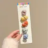 [Personalizado] Gomas de pelo de alta elasticidad de colores con forma de corazón y estrella para niñas, elásticos para el pelo, cordones para el pelo de pulgar
