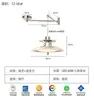 Lustre moderno minimalista Bauhaus para sala de estar e jantar com senso de design de alta qualidade, adequado para escritório, quarto, corredor criativo e hall de entrada, com recursos de proteção ocular