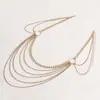 Joia Cruzada Europeia e Americana Sexy Menina Quente Biquíni Franja de Strass Corrente de Cintura Personalidade Tendência Versátil Decoração de Corrente Corporal