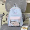 Bolsa Ita Estilo Dos Dimensiones Girly Amarillo Crema Fresco y Azul Claro, Estilo Dulce Coreano, Perfecta para Salir con Mejores Amigas