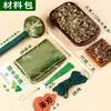 Kit de Materiales DIY Martillo de Artemisa para el Día de la Mujer, Martillo de Moxibustión Hecho a Mano, Actividad Artesanal Estilo Chino, Regalo para Personas Mayores