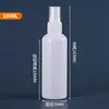 Frasco Borrifador de Plástico Porcelana Branca Frasco Borrifador Pequeno de Álcool Desinfecção Porcelana Branca Frasco Recarregável Portátil Frasco Borrifador de Névoa Fina Hidratante para Maquiagem