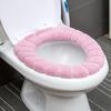 Tapete de vaso sanitário quente e grosso tipo O para outono e inverno, padrão de abóbora tricotado, almofada de assento de vaso sanitário, capa de assento de vaso sanitário, atacado