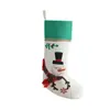 Calcetín Navideño de Lino Bolsa de Regalo Decoraciones para Árbol de Navidad Muñeco de Nieve Adorno Colgante para Árbol de Navidad Calceta