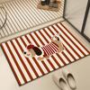 Alfombra de Piso para Baño Suave Tierra de Diatomeas Absorbente Baño Inodoro Puerta Alfombra Antideslizante Hogar Anticaída Alfombra para Pies Alfombra de Baño