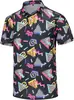 Comercio Exterior Wholesale Camisa Polo Patriótica con Estampado de Bandera Americana del Día de la Independencia para Hombre de Manga Corta Impresión Digital 3D