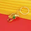 Chaveiro Pingente Esmalte Ouro de Areia Método Antigo Guochao Pingente Saco da Sorte Cinco Imperadores Vazado Presente Comemorativo de Ponto Turístico