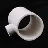 Codo Reductor de PVC Blanco Decoración del Hogar Accesorios para Tuberías de Suministro de Agua de PVC Conector de Tres Vías Accesorios para Tuberías de Agua Potable de Tres Puntas