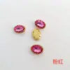 Pedras Strass Costuráveis 10x14 Oval Flor Dupla Camada Acessórios de Cordeiro de Xinjiang Strass Acrílico Colorido Strass de Garras DIY Acessórios de Cabelo