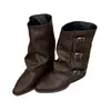 Botas Cortas de Mujer Estilo Nuevo 2026 con Tacones Gruesos Altos y Diseño Plisado, Botas de Media Caña, Botas para Pantalones de Mujer, Botas Martin