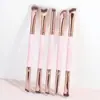 Set de 6 brochas de maquillaje de doble punta transfronterizo, brocha para base, brocha para rubor, brocha para contorno, brocha para difuminar sombras de ojos de tres colores con cerdas suaves, herramientas de belleza