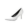 Zapatos de tacón alto para mujer 2024, nuevos zapatos de verano de estilo coreano, con punta puntiaguda y boca baja, zapatos planos de tacón alto de aguja para mujer.