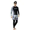 Traje de neopreno de manga larga con estampado de medusas para hombre, Traje dividido para mujer, Traje de surf para pareja con protección solar, Traje de baño para aguas termales con efecto adelgazante, Snorkel