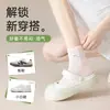 Meias de algodão femininas, malha fina, anti-odor, novo estilo popular fofo para primavera/verão 2026 para estudantes do ensino fundamental e senhoras, comprimento até a panturrilha
