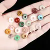 Jingde Jewelry Cristal Natural Jade Agujero Grande Cuentas de Ábaco Cuentas Sueltas Accesorios para Joyería DIY Pulsera Collar Cuentas Espaciadoras