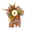 Decoración colgante de atmósfera otoñal de Halloween, decoración de pared de calabaza con flores artificiales DIY transfronteriza, adornos de hoja de arce del festival de la cosecha