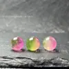 Chalcedony Rosa-Verde Tipo Hielo Bashan Cuentas Redondas Cuentas Sueltas Venta al por Mayor Tejido con Cuentas Hecho a Mano Pulsera DIY Collar Accesorios de Joyería