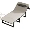 Cama individual plegable, Cama de campaña portátil para oficina, Sillón reclinable para siesta en el lugar de trabajo, Cama de acompañante simple, Esencial para la pausa del almuerzo