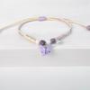 Pulsera de mariposa de venta caliente transfronteriza europea y americana tejida a mano con cordón ajustable simple fresca pulsera de la amistad