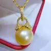 Acessórios para Joias DIY Base Vazia Prata de Lei S925 Fecho Universal Exquisito em Forma de Chifre Ocultador Colar com Pingente de Pérola de Água Salgada