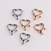 Gancho para llavero con cierre de langosta en forma de corazón de metal de 26 mm, material accesorio DIY para bolsos y joyería