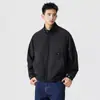 Jaqueta Nova Estilo Americano Gola Alta Outono/Inverno 2026 para Homens, Corte Solto, Versátil à Prova de Vento Casual para Trabalho, Cool e Estilosa High Street