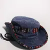 Chapéu de Sol para Mulheres, Chapéu de Pescador de Verão para Exterior, Aba Larga, Chapéu de Sol Protetor Solar Retro para Caminhada e Montanhismo Masculino