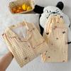 Pijamas de Mascota Linda de Dibujos Animados Estilo Japonés para Mujer Primavera y Otoño Ropa para el Hogar Usable de Manga Larga Traje de Verano Foto Real Venta al por Mayor