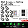 Luces para Aeronaves de Control Remoto Inalámbrico Transfronterizas, Luces para Piloto de Dron, Universales para Motocicleta, Coche, Bicicleta, Luces Estroboscópicas de Advertencia
