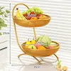 Frutero Drenante de Alto Valor para Sala de Estar de Casa Mesa de Café Boda Frutero con Carácter Rojo Dulcero de Gama Alta Frutero de Fruta Seca Decoración de Boda